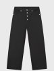 Чёрные джинсы MM6 MAISON MARGIELA KIDS: фото - Invogue