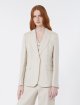 Кремовий жакет Weekend Max Mara з льону: фото 2 - Invogue