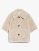 Бежеве пончо Max Mara з альпаки та вовни: фото - Invogue
