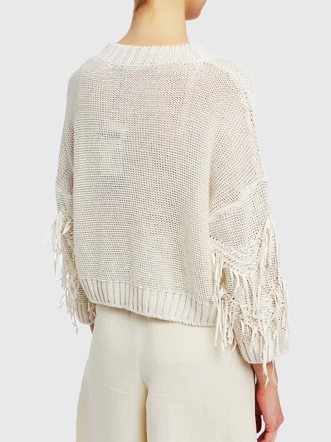 Кремовый свитер WEEKEND MAX MARA: фото 4 - Invogue