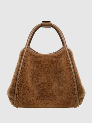 Бежевая сумка MAX MARA: фото 7 - Invogue