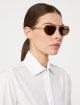 Коричневі сонцезахисні окуляри MAX MARA металеві: фото 1 - Invogue