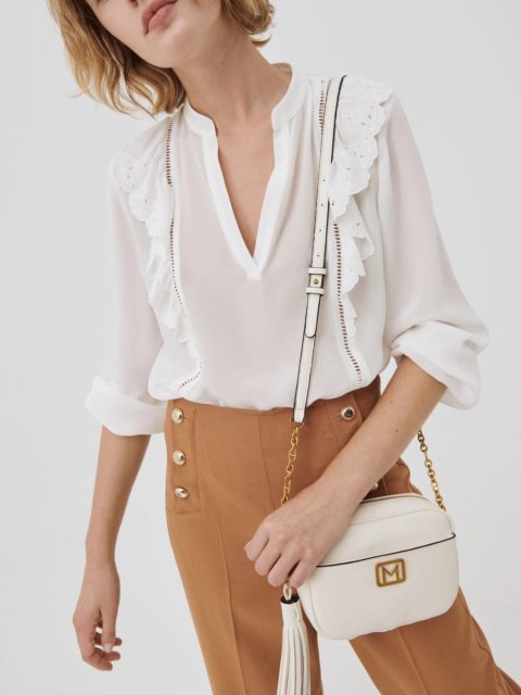 Біла блуза MARELLA : фото 3 - Invogue