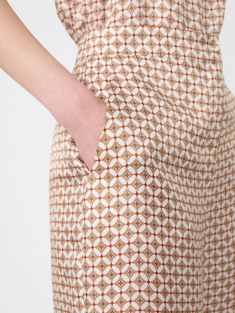 Брюки з принтом MAX MARA з чистого шовку: фото 4 - Invogue