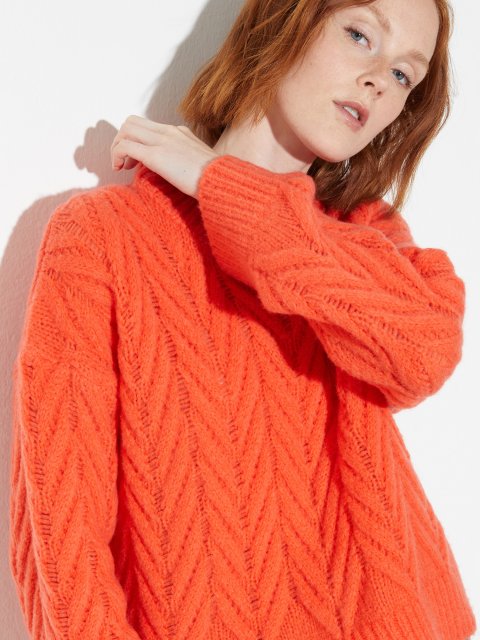 Оранжевый свитер MAX&CO из шерсти: фото 5 - Invogue