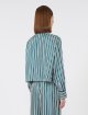 Темно-зелена сорочка MAX MARA у смужку: фото 3 - Invogue