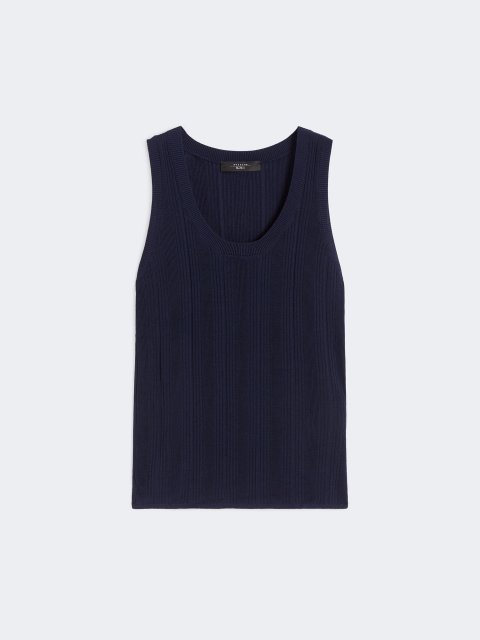 Темно-синя майка Weekend Max Mara: фото - Invogue