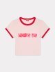 Розовая футболка KENZO из хлопкового трикотажа: фото - Invogue