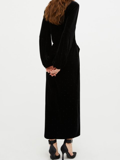 Чёрное платье  MAX&CO: фото 2 - Invogue