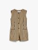 Жилет у смужку Max Mara з льону та бавовни: фото - Invogue