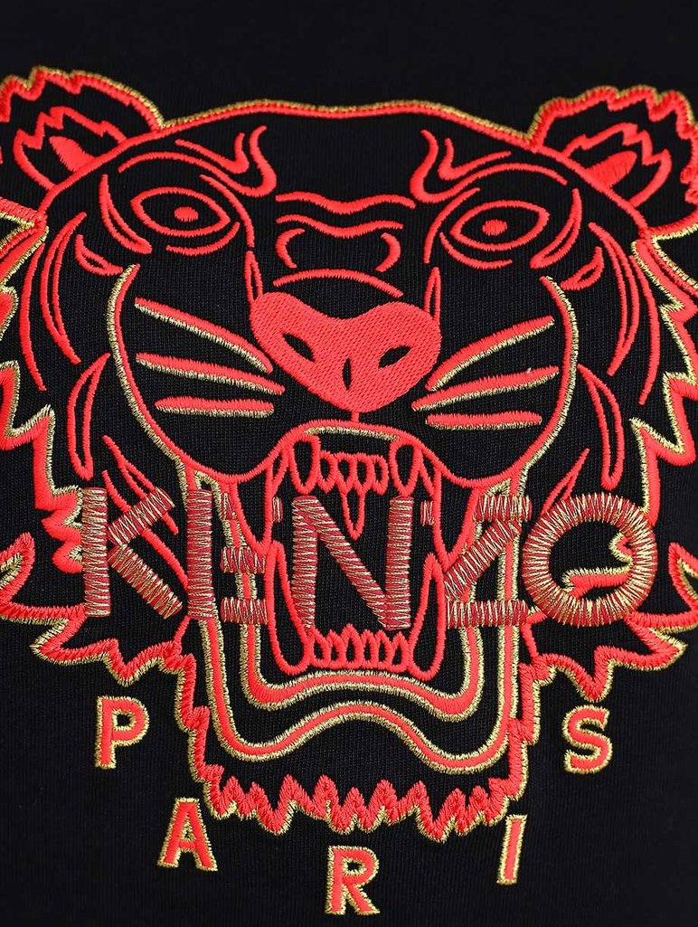 Чёрная футболка KENZO: фото 5 - Invogue