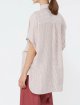 Рожева сорочка Weekend Max Mara у білу смужку з льону: фото 2 - Invogue