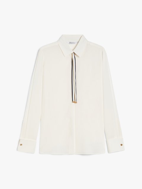 Біла сорочка Max Mara шовкова: фото - Invogue