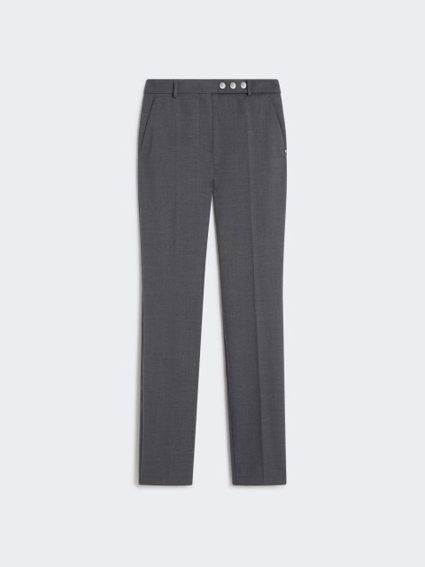 Тёмно-серые брюки SPORTMAX из шерсти: фото - Invogue
