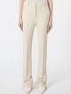 Бежевые брюки SPORTMAX из эластичной вискозы: фото 2 - Invogue