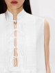 Кремовый топ Kenzo из легкого хлопка: фото 4 - Invogue