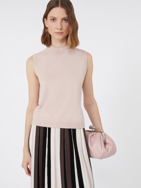 Рожевий топ WEEKEND MAX MARA з суміші віскози: фото 4 - Invogue