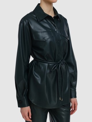 Зелёная рубашка MARC CAIN: фото 3 - Invogue