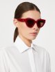 Червоні сонцезахисні окуляри MAX MARA метелики: фото 1 - Invogue