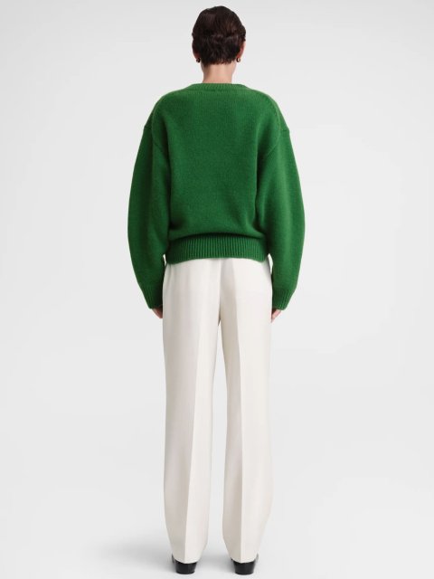 Зеленый свитер TOTEME из шерсти и кашемира: фото 2 - Invogue