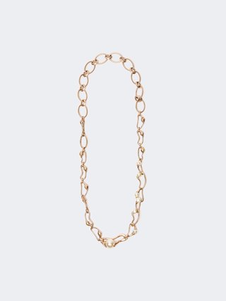 Золоте кольє Weekend Max Mara з металу та смоли: фото - Invogue