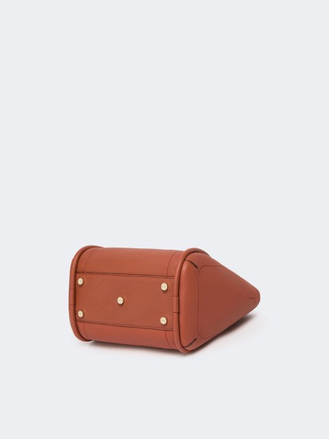 Коричневая сумка MAX MARA из мягкой кожи: фото 3 - Invogue
