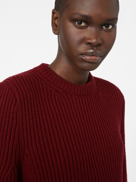 Бордова сукня MAX MARA з вовни та кашеміру: фото 4 - Invogue