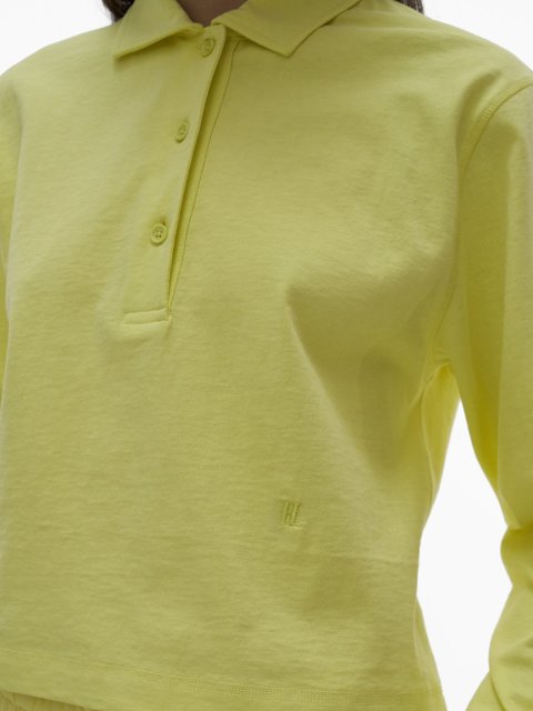 Жёлтая рубашка HELMUT LANG: фото 3 - Invogue