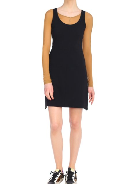 Чёрное платье HELMUT LANG: фото 1 - Invogue