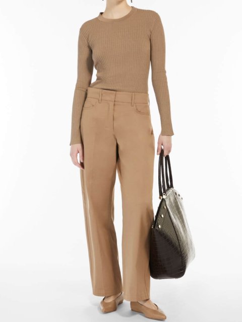 Бежеві брюки MAX MARA : фото 3 - Invogue