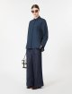 Темно-синя сорочка Max Mara з льону: фото 1 - Invogue