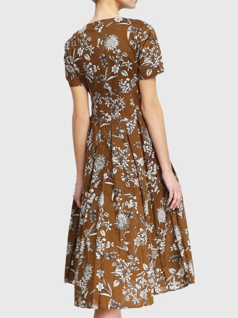 Коричневое платье MAX MARA: фото 2 - Invogue