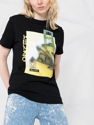 Чорна футболка KENZO : фото 3 - Invogue