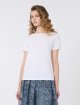 Біла футболка Weekend Max Mara з бавовни та еластану: фото 2 - Invogue
