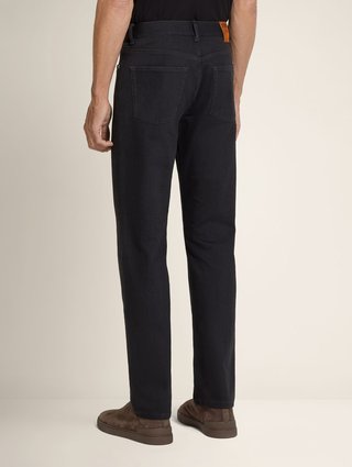 Чёрные джинсы Zegna из хлопка с эластаном: фото 3 - Invogue