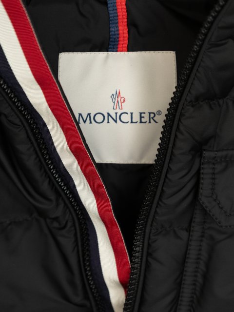 Чорне пальто MONCLER ENFANT : фото 3 - Invogue