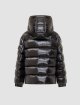 Чорний стьобаний пуховик MONCLER: фото 1 - Invogue