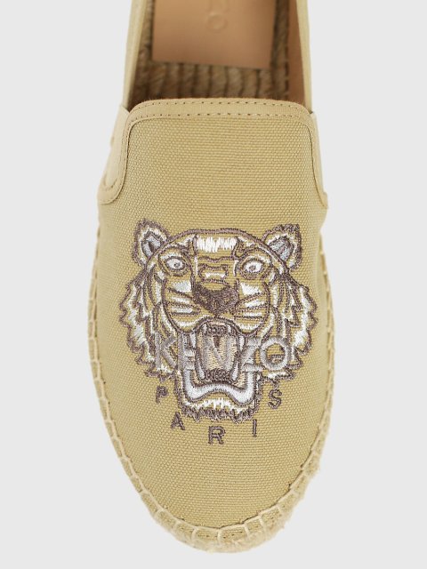 Бежевые эспадрильи KENZO: фото 4 - Invogue