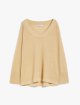 Золотий светр Max Mara з льону та шовку: фото - Invogue