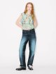 Топ з принтом Kenzo з льону та шовку: фото 3 - Invogue