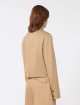 Бежевий жакет Sportmax з бавовни укороченого крою: фото 3 - Invogue