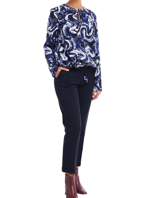 Синяя блуза MAX&CO: фото 3 - Invogue