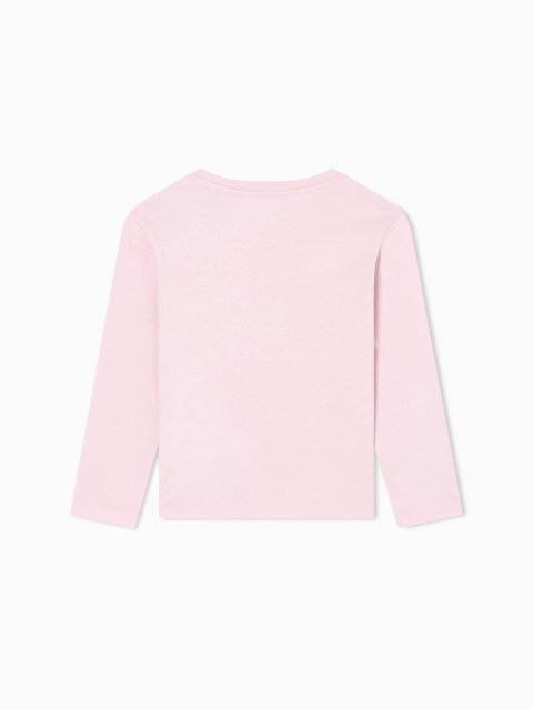 Ліловий джемпер EMPORIO ARMANI KIDS з бавовни: фото 2 - Invogue