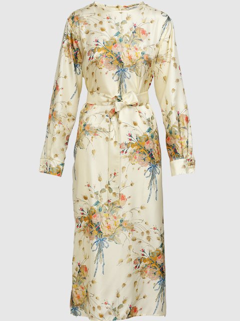 Молочное платье MAX MARA: фото - Invogue