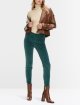Темно-бирюзовые брюки Marc Cain бархатные: фото 3 - Invogue