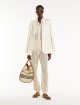 Кремовий льняний жакет Max Mara: фото 3 - Invogue