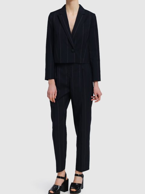 Тёмно-синие брюки MAX&CO: фото 1 - Invogue