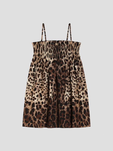 Сарафан DOLCE&GABBANA KIDS з леопардовим принтом: фото - Invogue
