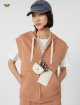 Карамельний жилет WEEKEND MAX MARA з суміші бавовни: фото 4 - Invogue