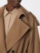 Коричневий тренч MAX MARA з вовняного габардину: фото 4 - Invogue